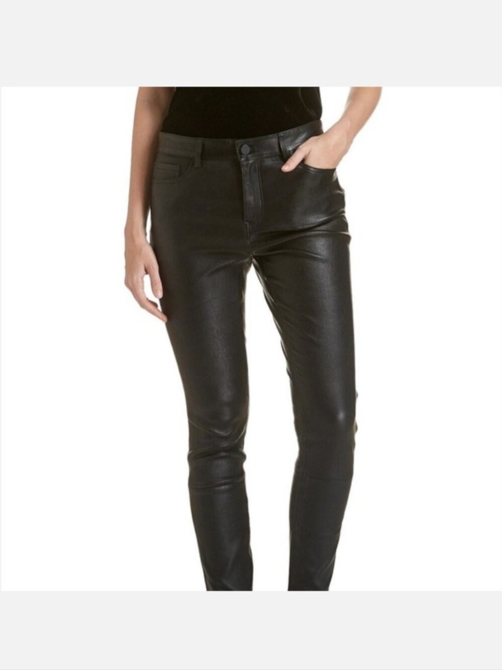 THEORY lambskin pants - size 6 - Picture 2 of 12